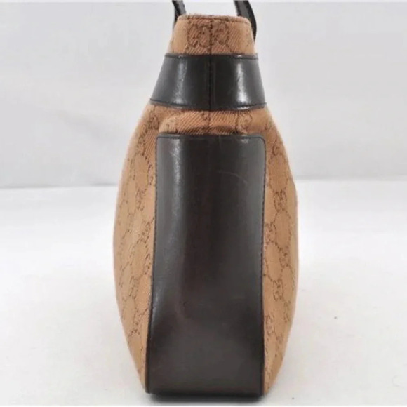 Vintage Gucci Tote Bag Canvas and Leather - Picture 4 of 16